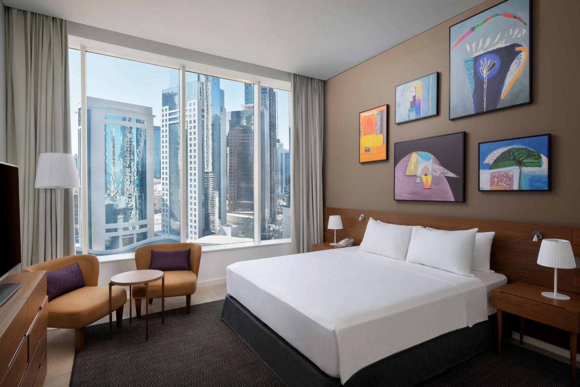 Aleph Doha Residences, Curio Collection By Hilton מראה חיצוני תמונה A guest room at the hotel